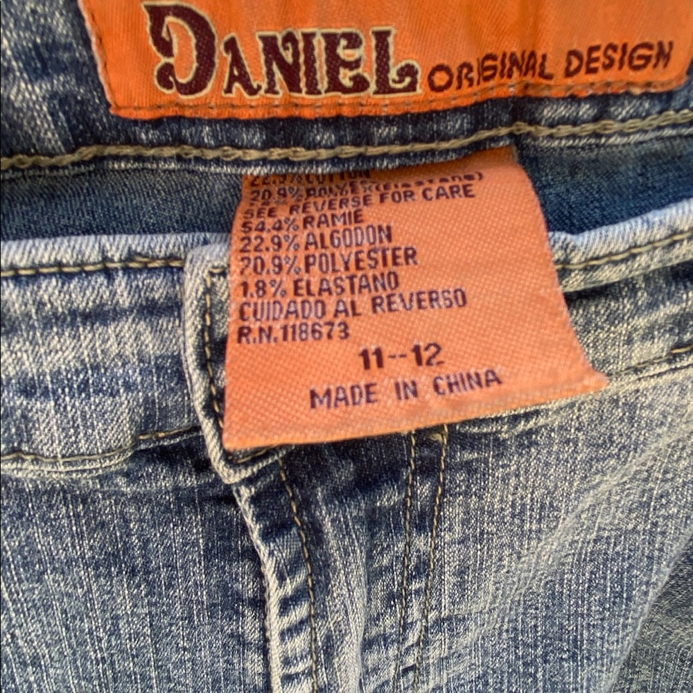 DANIEL Original Design Dragonfly Denim Jeans 11/12 - Picture 10 of 11